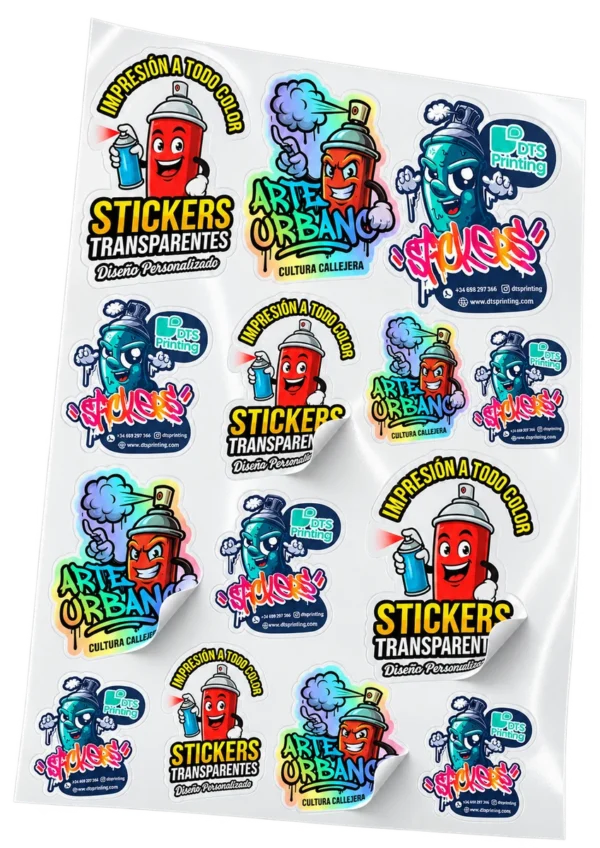 Pegatinas en hojas personalizadas Sticker Glow
